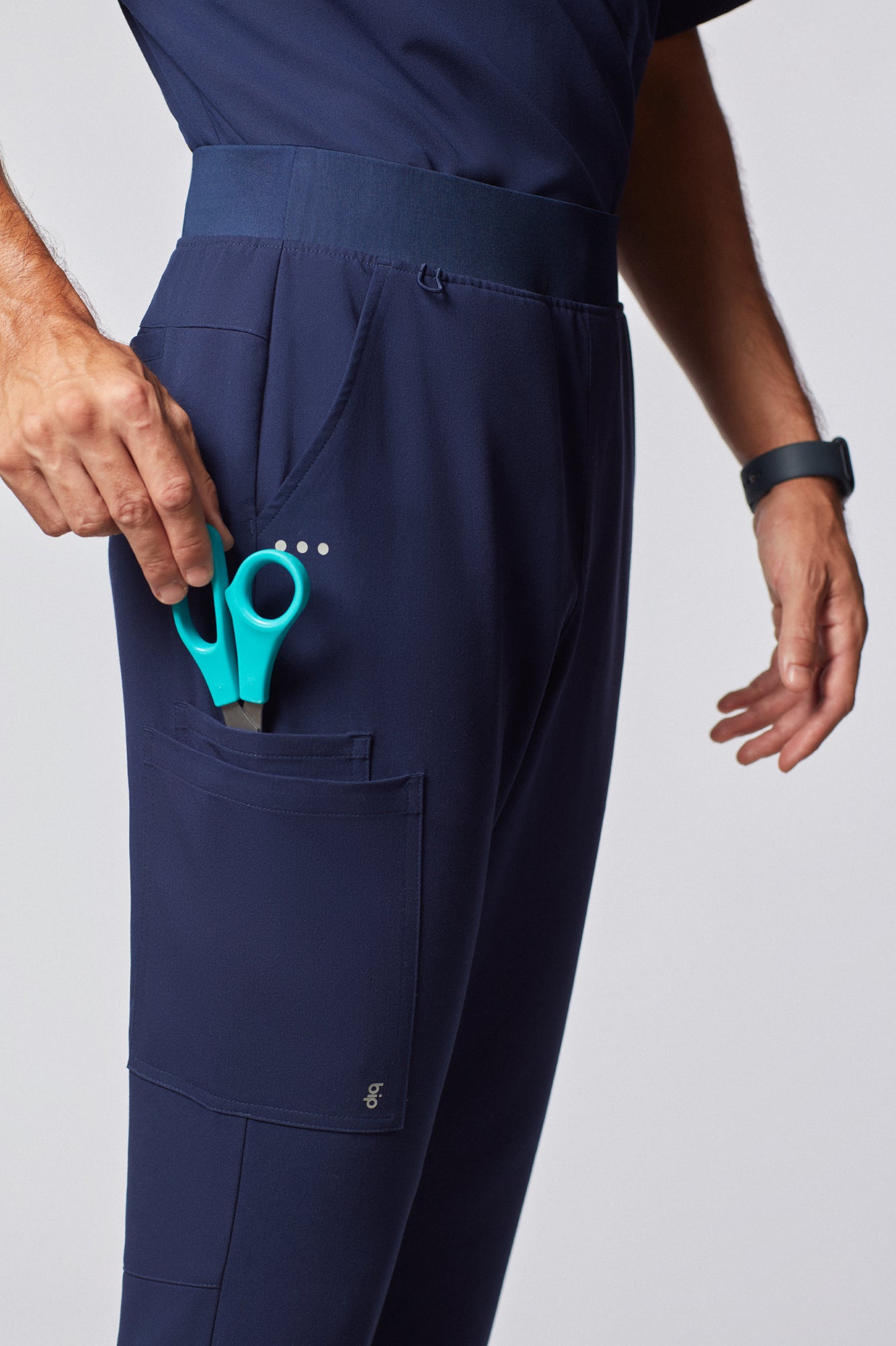 calça scrub masculina Tech Best Azul Marinho - Pijama Cirurgico