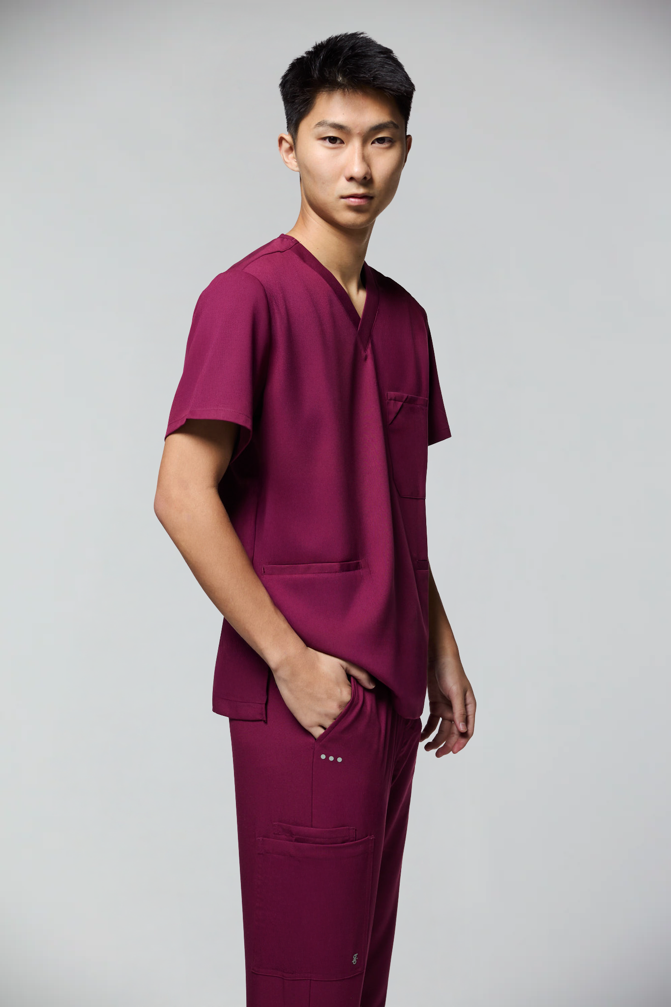 conjunto scrub masculino Soft Jatene Vinho