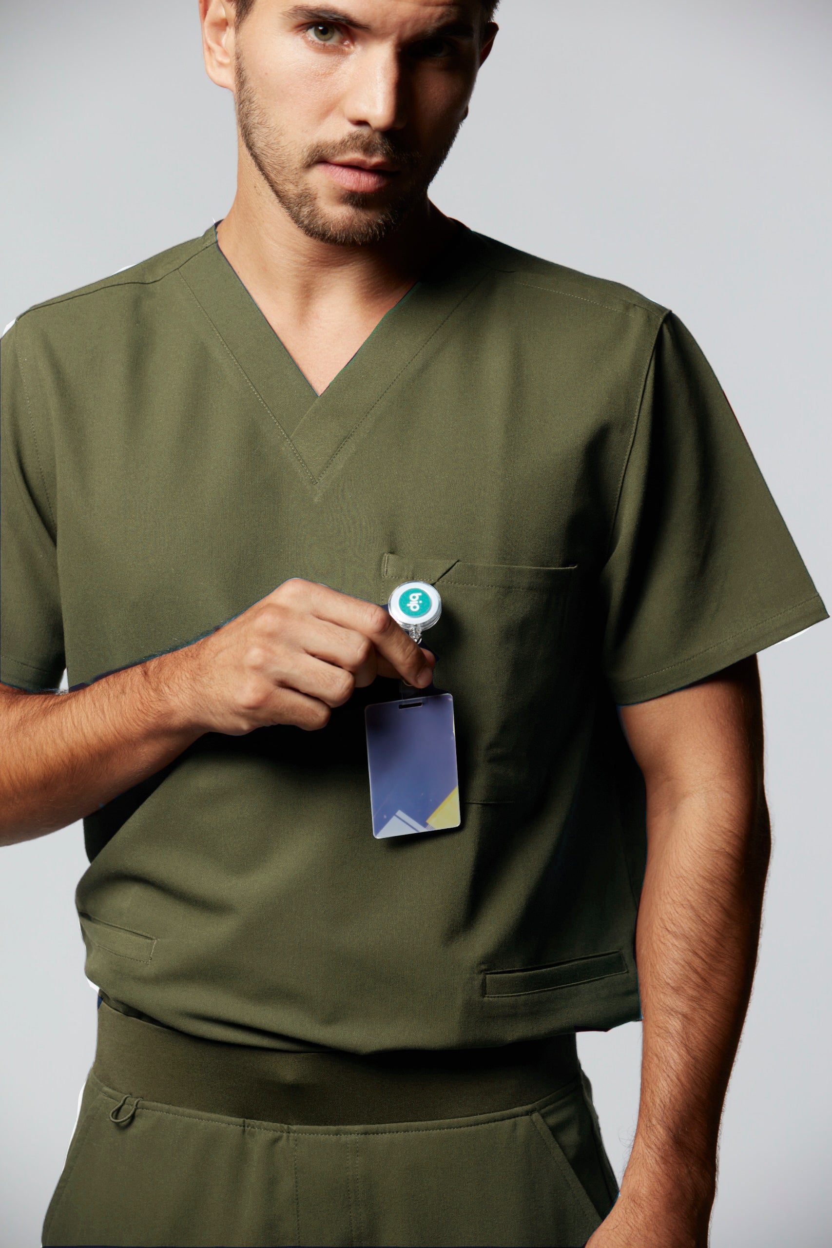 camiseta scrub masculina Soft Jatene Verde - Pijama Cirurgico