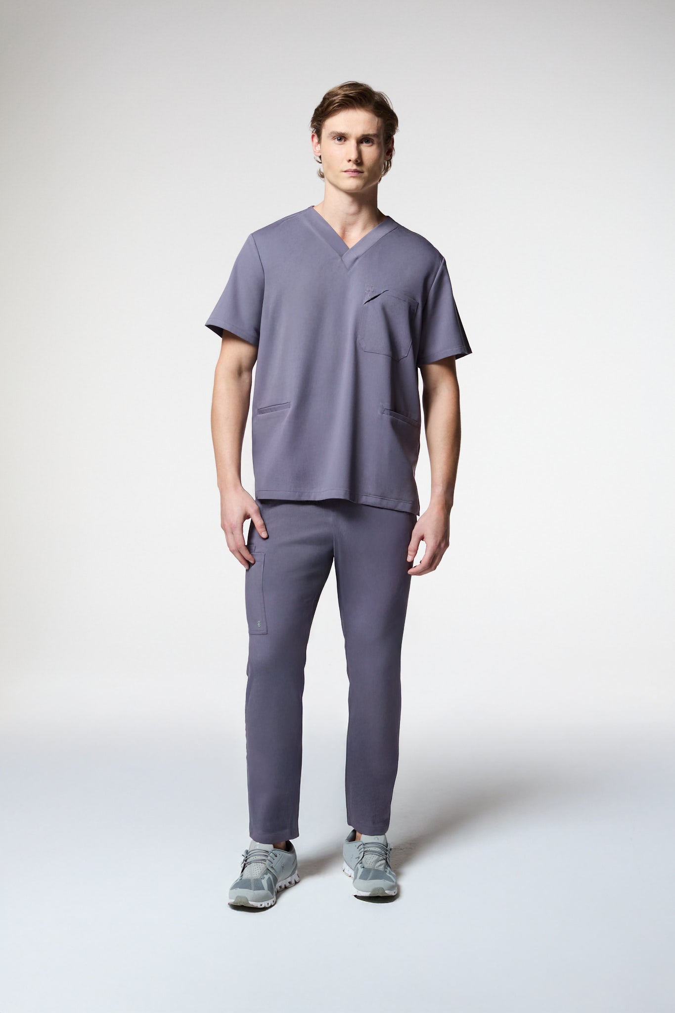 conjunto scrub masculino Soft Jatene Cinza