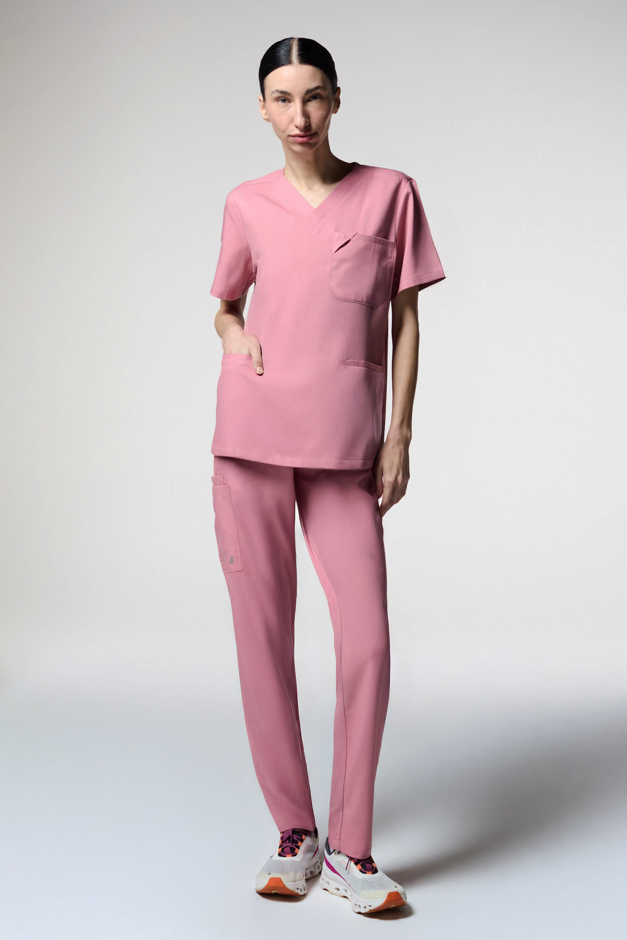 conjunto scrub feminino Next Tech Rosa