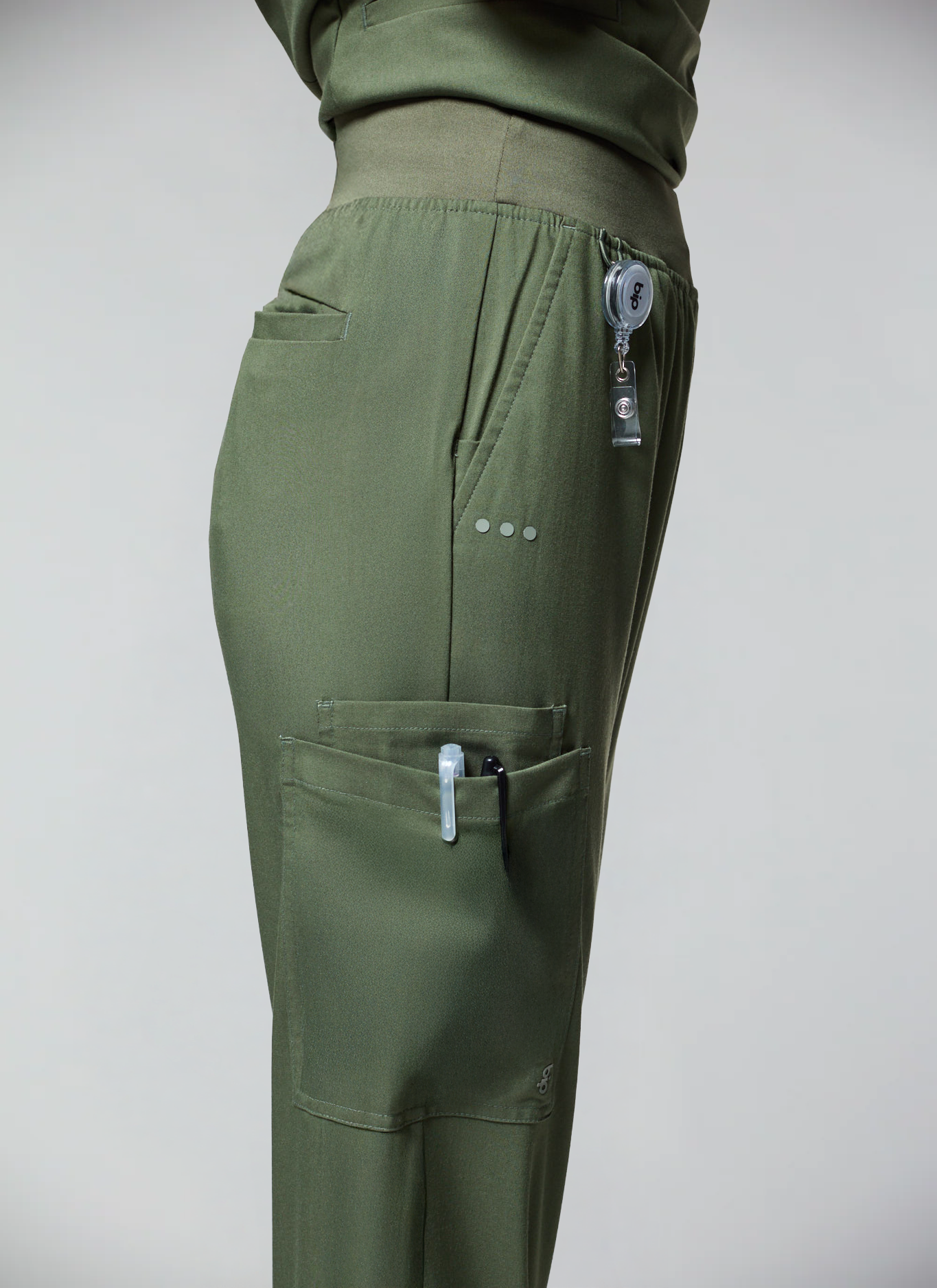 conjunto scrub feminino Soft Angelita Verde Oliva