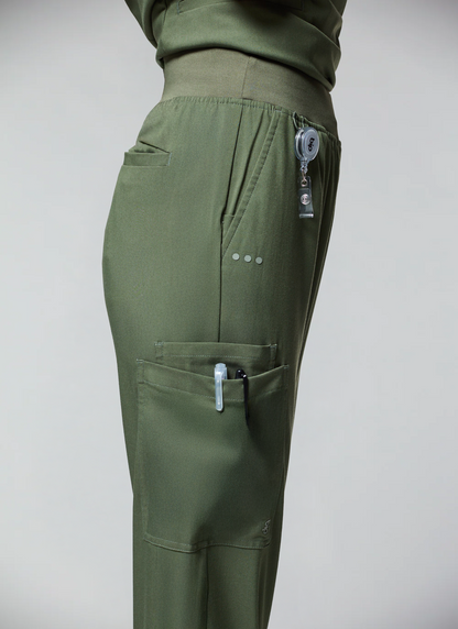 conjunto scrub feminino Soft Angelita Verde Oliva