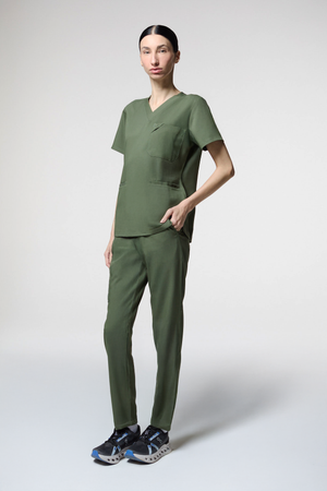 conjunto scrub feminino Soft Angelita Verde Oliva