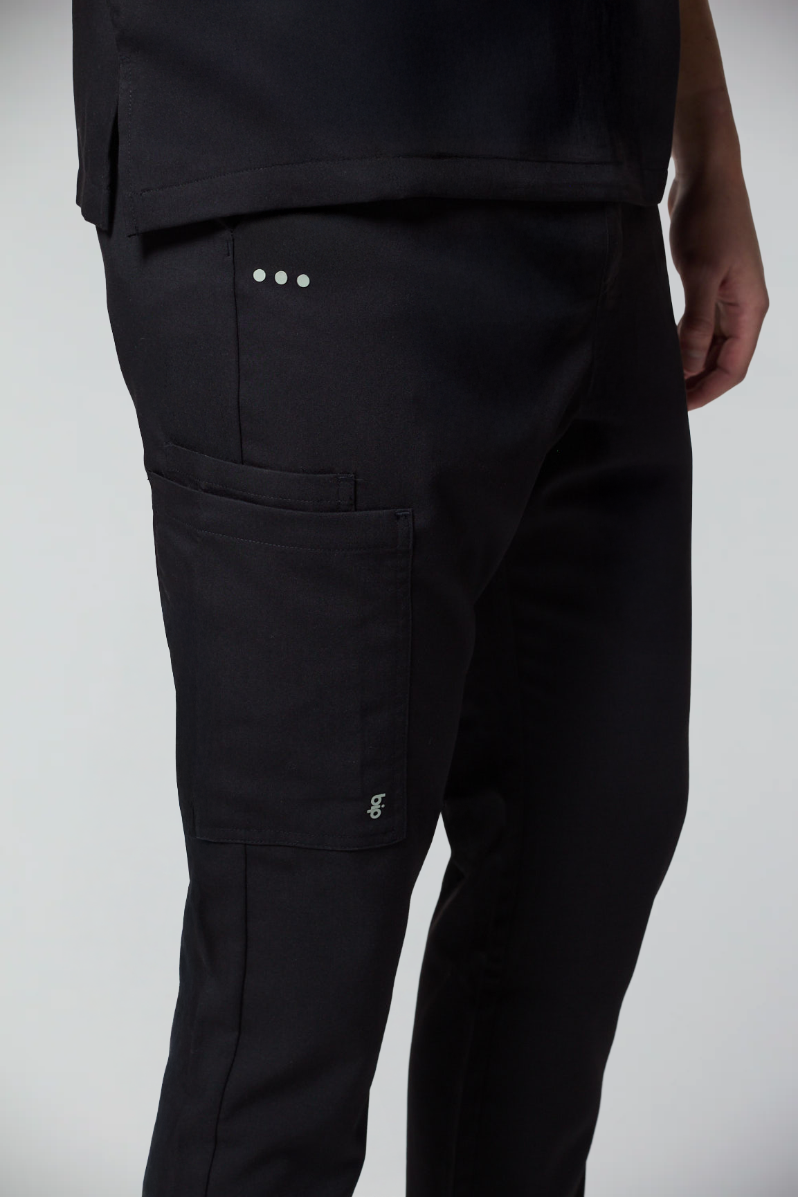 calça scrub masculina Soft Jatene Preto - Pijama Cirurgico