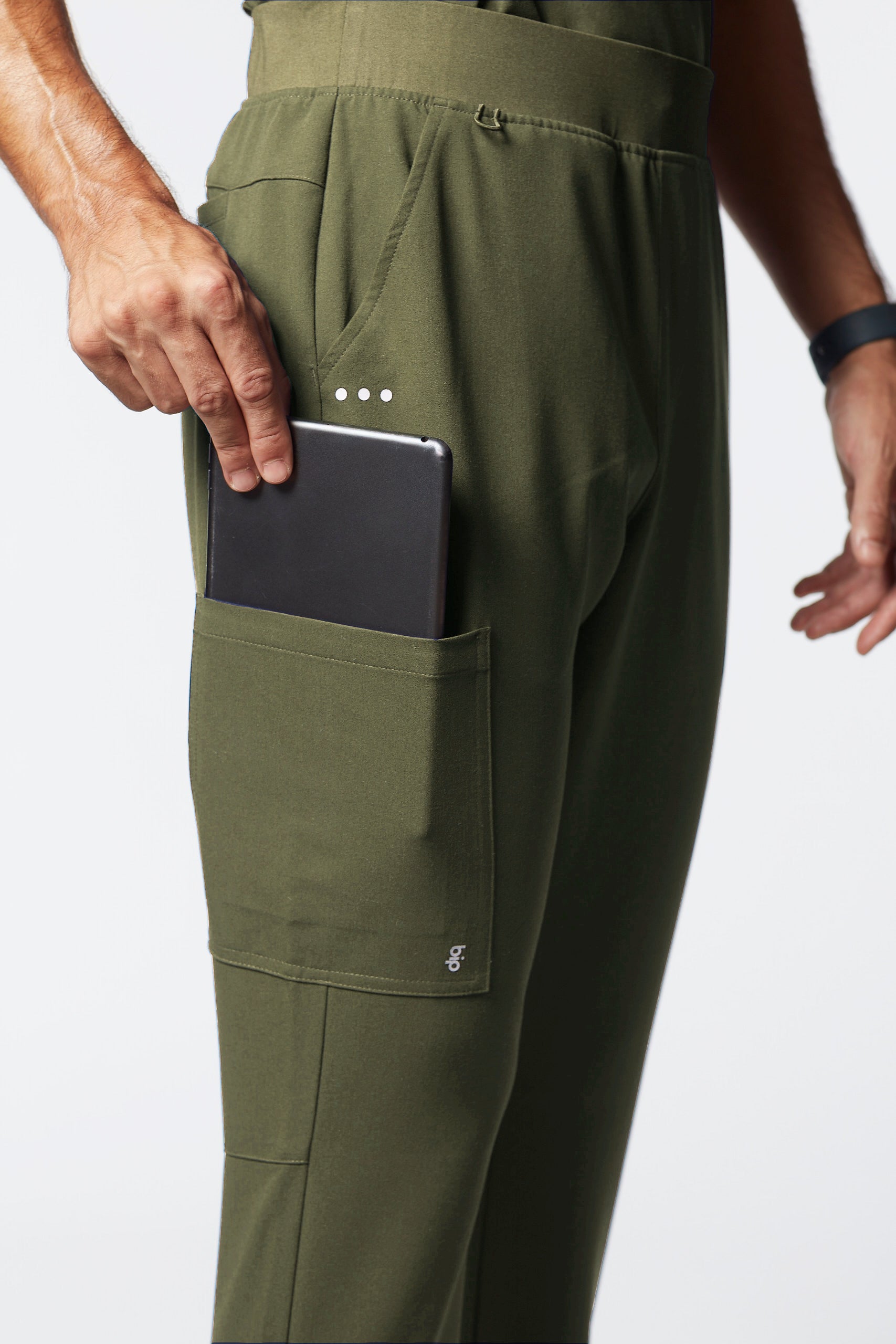 calça scrub masculina Soft Jatene Verde - Pijama Cirurgico