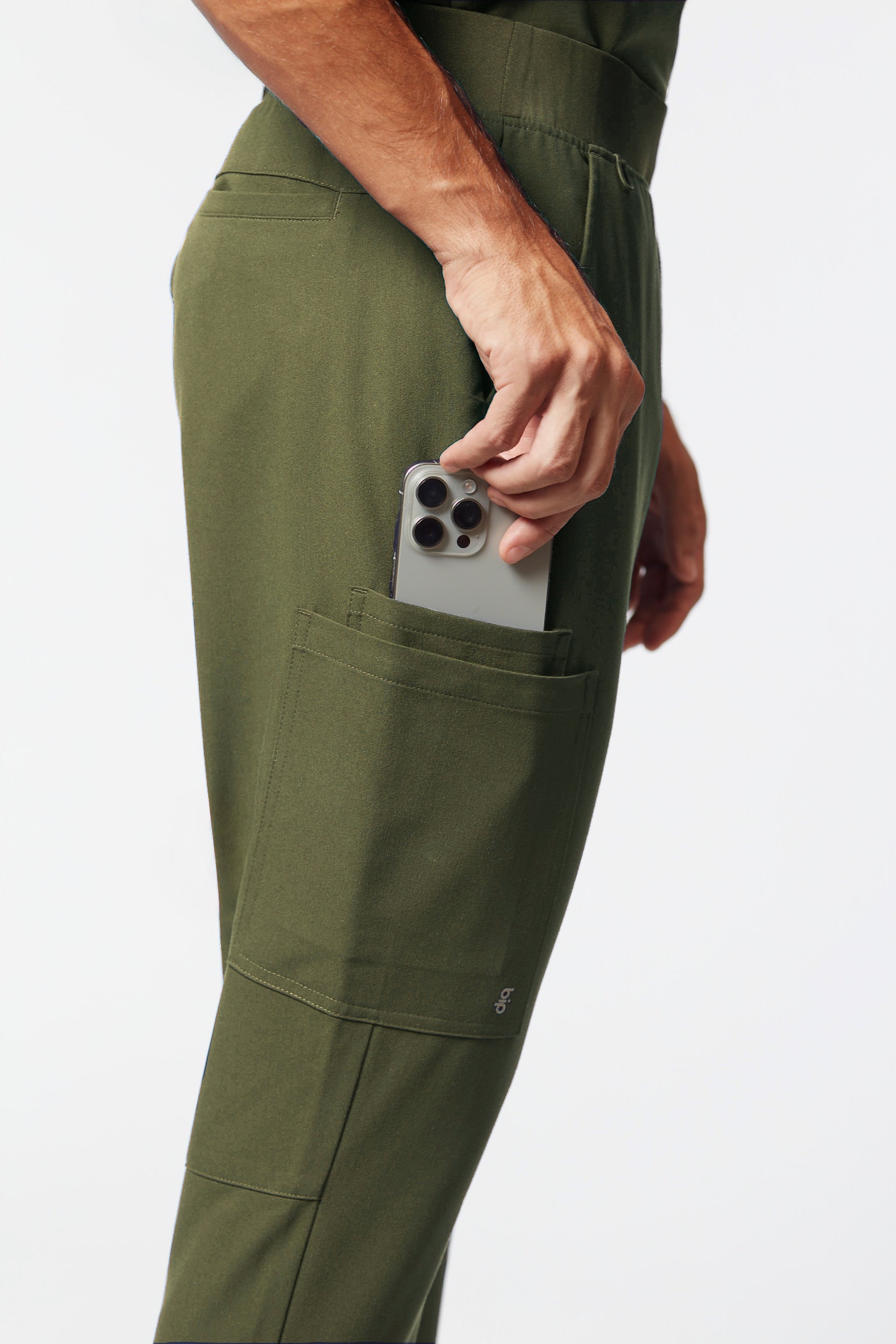 calça scrub masculina Soft Jatene Verde - Pijama Cirurgico