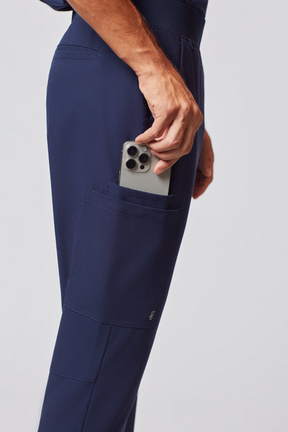 calça scrub masculina Tech Best Azul Marinho - Pijama Cirurgico