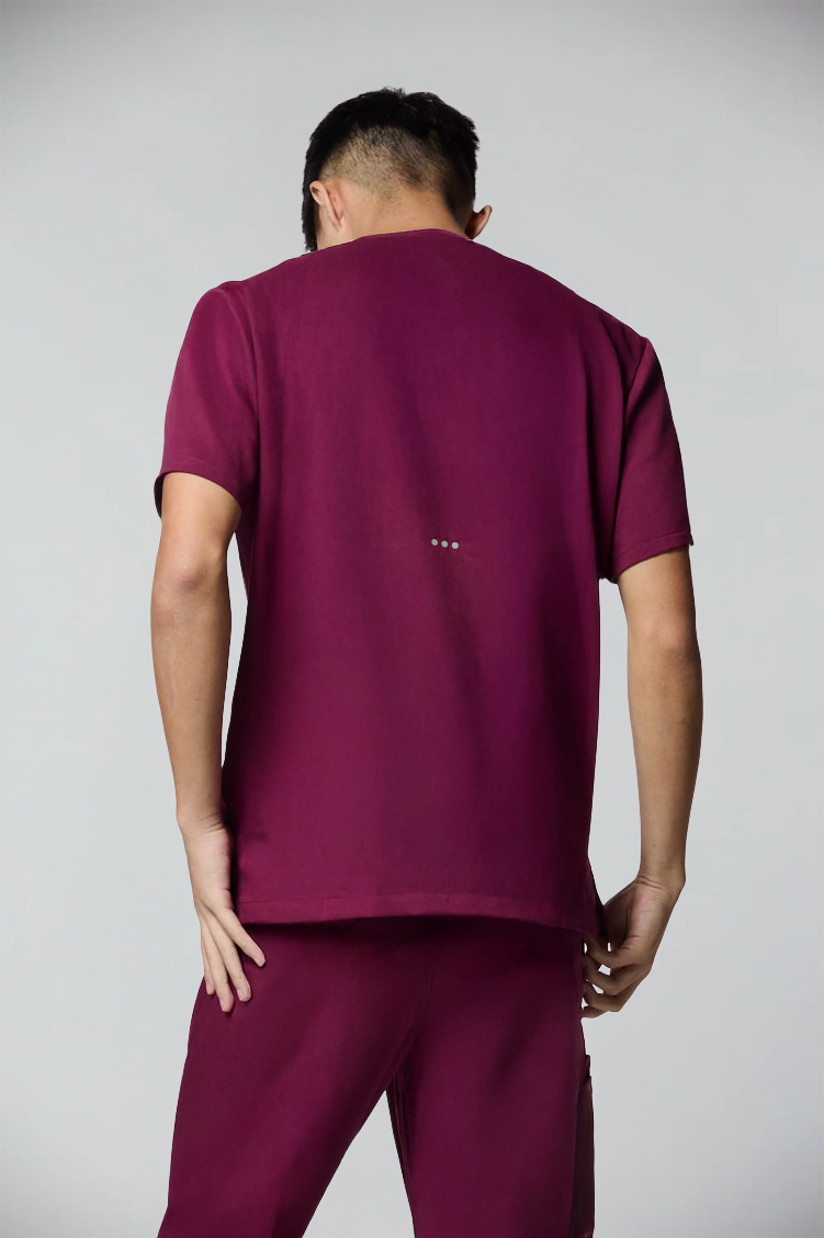 conjunto scrub masculino Soft Jatene Vinho
