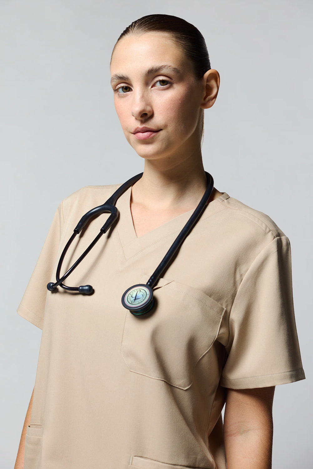 camiseta scrub feminina Next Tech (rosa e fendi)