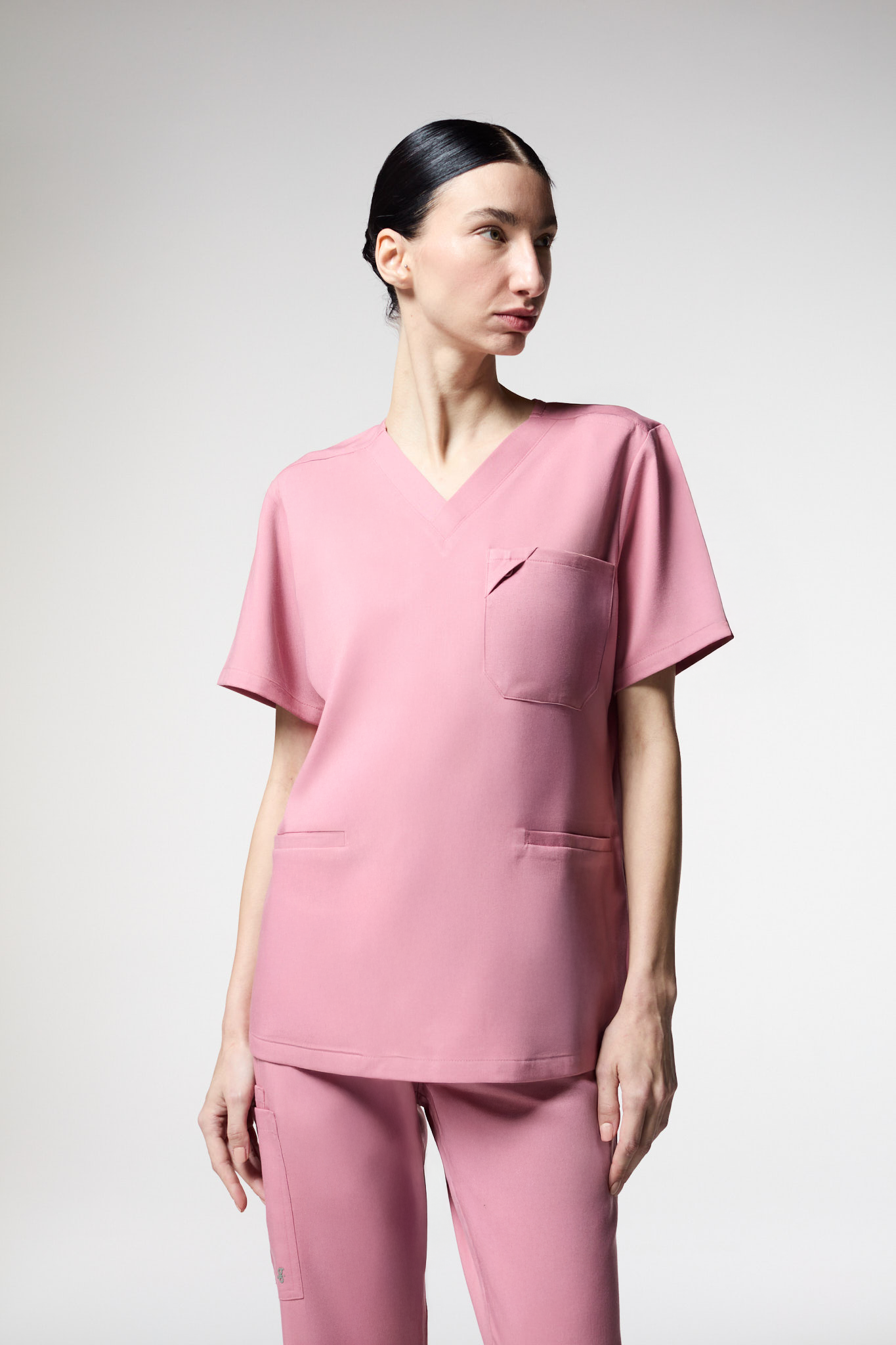 camiseta scrub feminina Next Tech Rosa- Pijama Cirurgico