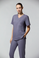 Camiseta Scrub Feminina Cinza