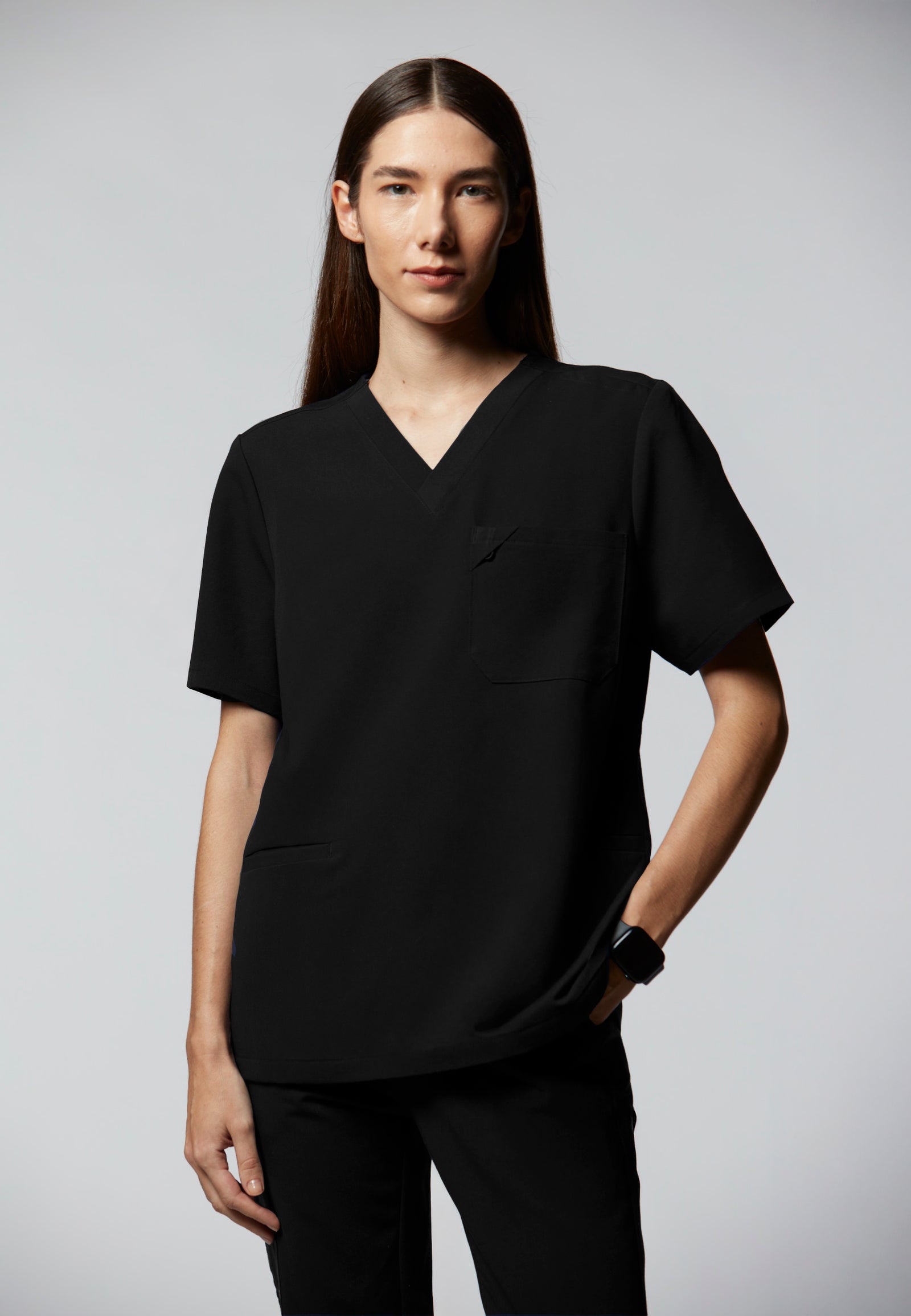 camiseta scrub feminina Soft Angelita Preto - Pijama Cirurgico