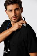 Camiseta Scrub Masculina (preto, verde, cinza, vinho)