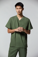 Camiseta Scrub Masculina (preto, verde, cinza, vinho)