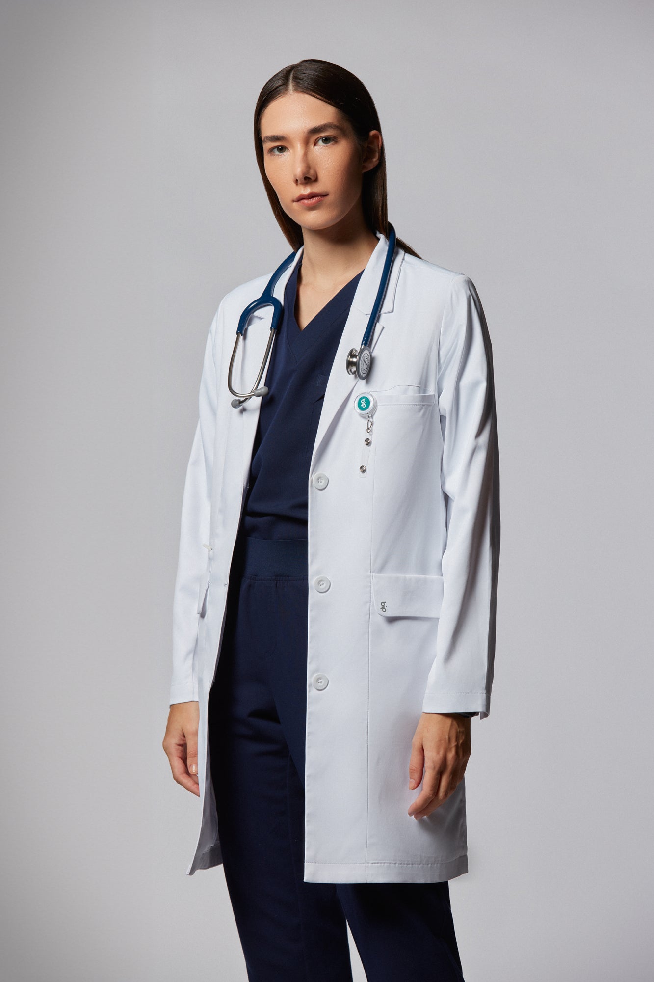 jaleco feminino Tech Cori 2 Branco - Elegante