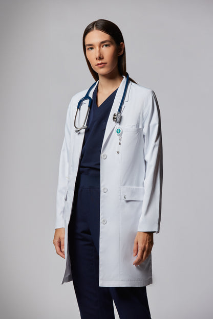 jaleco feminino Tech Cori 2 Branco - Elegante