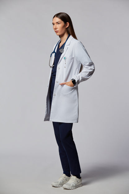 jaleco feminino Tech Cori 2 Branco - Elegante
