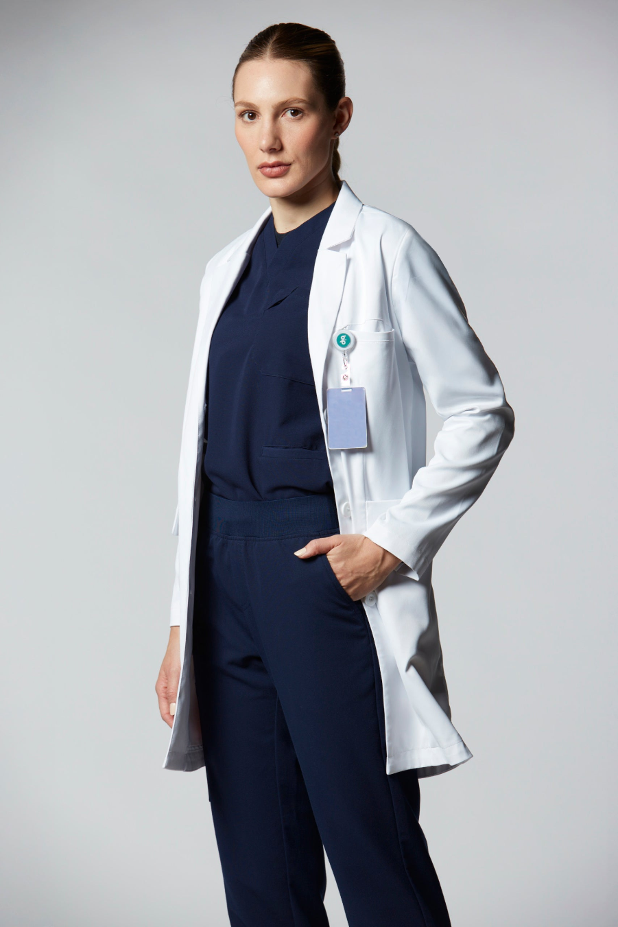 jaleco feminino Tech Cori Branco - Elegante