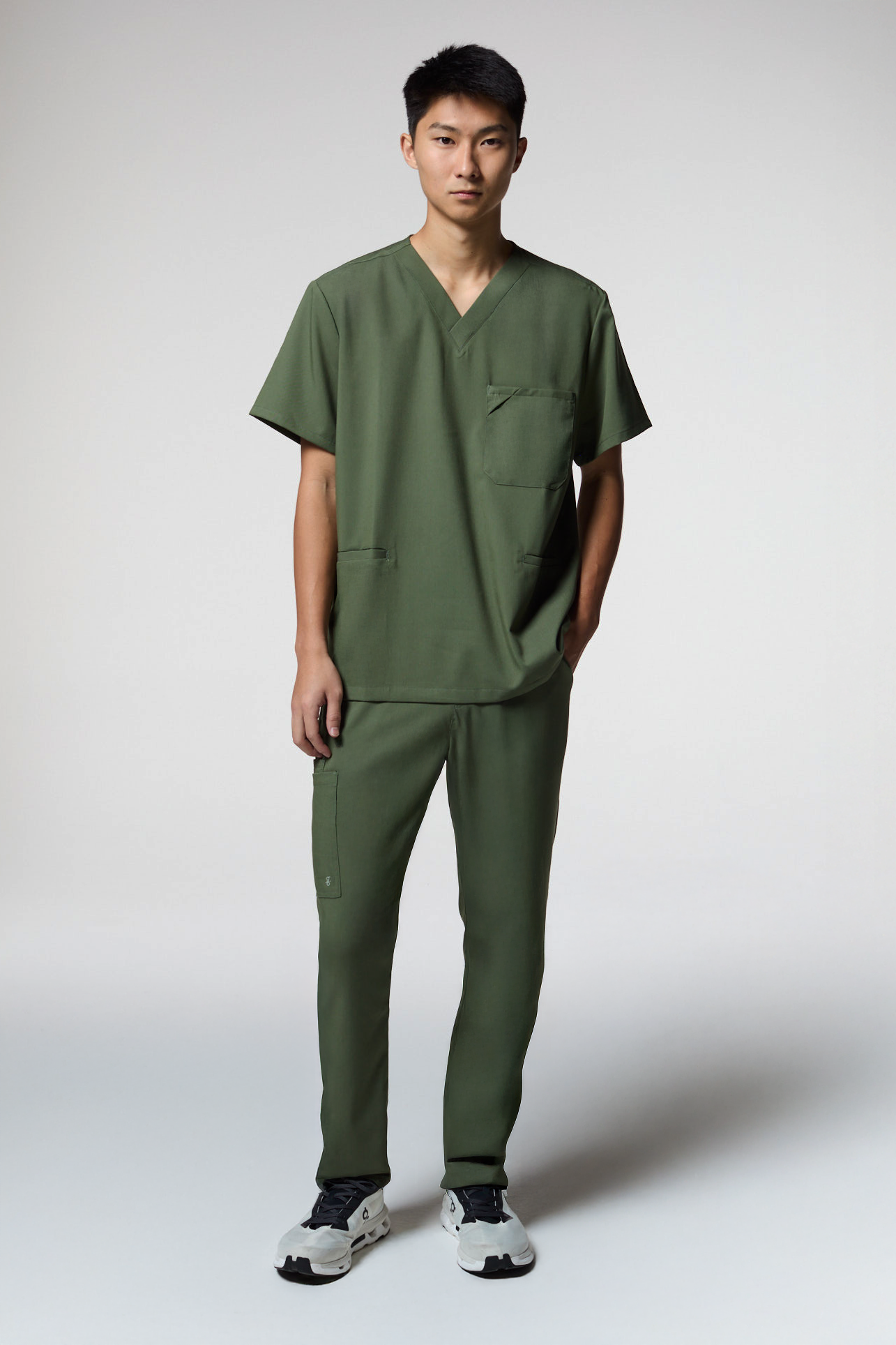 conjunto scrub masculino Soft Jatene Verde oliva